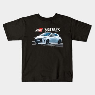 Gr Yaris Tuned Hatch Power slide drifting Kids T-Shirt